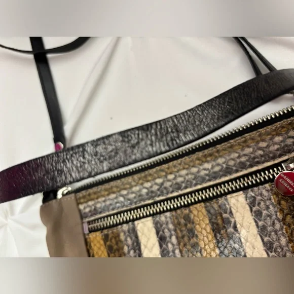 Daniella Lehavi (Made in Israel) Snakeskin Crossbody Bag, VGUC. - Picture 6 of 15